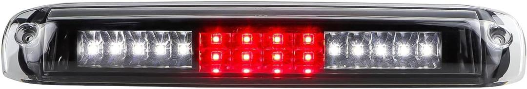 LED 3rd Brake Light Rear Tail Brake Light High Mount Stop Light Cargo Lamp Fit for Chevy Silverado GMC Sierra 1999-2006 (Black Housing Clear Lens)