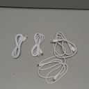 4 Pack Charging Cable 60W 3.1FT(2 Pack USB to USB C Cable and 2 Pack USB C to USB C Cable) Type C 60W Fast Charging Cable for iPhone 17 Series/16 Series/15 Series,iPad,AirPods,Watch,Samsung and More (White)