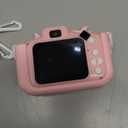 Upgrade Kids Camera for Boys Girls, Toddler Digital Selfie Camera with Cute Protective Cover and 32G SD Card, Christmas Birthday Gifts Toys for 3 4 5 6 7 8 9 10 11 12 Years Old Little Girls and Boys (Colorful Pink)