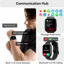 Smart Watch with Alexa Built-in, 1.83" HD Touchscreen Fitness Tracker with Bluetooth Calling, Fitness Watch with Heart Rate/Sleep Monitor, 120+ Sports Modes, IP68 Waterproof Smartwatch for Android iOS