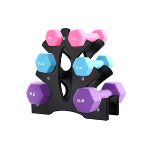 AUXSOUL 1 Pack Dumbbell Rack Stand, 3 Tier Dumbbell Bracket Free Hand Weight Tower Stand for Home Gym Organization, Holds 3/5/8 LB (Weights Not Included)