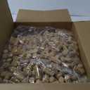 Qunclay 800 Pcs Natural Wood Corks, Cork Stoppers for Bottles, DIY Craft Projects, Homemade Bottling Leak-Resistant Bottle Closures (0.87" X 1.73",Straight)