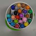 JUPITEARTH Washable Dual Tip Markers for Kids, Broad & Round Tip, Easy-Grip Design for Little Hands, 24 Vibrant Colors Toddler Markers with Portable Case, Preschool Art Supplies for Kids Toddlers