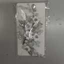 Latious Flower Wedding Hair Clip Silver Pearl Bridal Hair Barrettes Rhinestones Hair Piece for Women and Brides