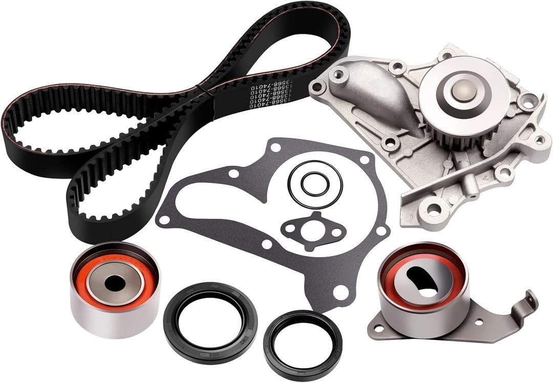 Timing Belt Water Pump Kit, ECCPP TBK138WP For 1987-2001 Toyota Camry Celica Solara 2.0L 2.2L Timing Belt Water Pump Tensioner 3SFE 5SFE