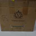 vancasso Bonita Blue Dinnerware Sets, Plates and Bowls Set for 3+8 Pieces Stoneware Dinnerware Set, Dishwasher and Microwave Safe