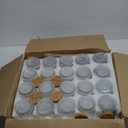 Brajttt Glass Mini Yogurt Jars 40 Pack, 7 oz Favor Jars With Cork Lids, Pudding Containers, Mason Wedding Favors Honey Pot With Label Tags and String