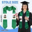 National Flag Embroidered Graduation Stole with Gift Box, Graduation Sash Class of 2026, Stole 75" in Length