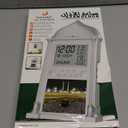 Azan Clock for USA, Muslim Athan Wall Clock Alarm with LCD Display, Home/Office/Mosque Digital Azan Clock (Silver)