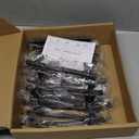 30 Pack 5 inch BlackCabinet Handles Square Zinc-Alloy Pulls for Kitchen Dresser Closet and Bathroom Cabinets Hardware