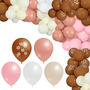 131 Pcs Cielito Lindo Party Decoration Platos De Barro Fiesta Balloons Arch Kit Backdrop Mexican Talavera Party Decorations for Wedding Birthday Baby Shower Bridal Engagement Photo Supplies(Pink)