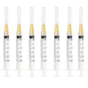 100pcs 3ml/cc 25G 1.5 inch (38mm) Industrial Scientific Accessories, Refilling Liquid, Individually Wrapped