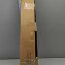 1 Inch Double Curtain Rods 66 to 120 Inches (5.5-10ft), USFOOK Black Drapery Rods for Windows 69 to 111 Inches, Telescoping Dual Curtain Rod with Woven Leaf Finials