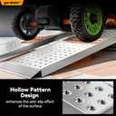 gardhom Aluminum Shed Ramps 39x11inch, 2PCS Riding Mower Ramps 1500lbs/Pair Capacity for Curb Steps Stairs Dirt Bike Motorcycle Lawn Mower Snow Blower