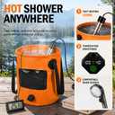 Portable Camping Shower Kit with Privacy Tent Heated Water Outdoor Shower, Large