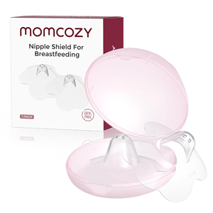 Momcozy Nipple Shields for Breastfeeding Newborn, Contact Nipple Shields FoodGrade Silicone (2, 24mm)