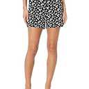 Amazon Essentials Women's 5 Inch Inseam Chino Short, Black Scandi Floral, 10
