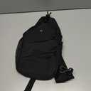 Crossbody Bags for Women Men Trendy Sling Bag Backpack Casual Chest Bag with Convertible Shoulder Strap (Medium, Black)