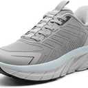 ALLSWIFIT Women's Slip On Walking Shoes Running Comfortable Tennis Breathable Non Slip Athletic Gym Workout Cross Training Fashion Sneakers, Size 8.5, Grey
