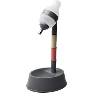 NACOCO Pet Standing Water Dispenser Cat Dog Standing Bowl with Detachable Pole Automatically Feeding Water Height Adjustable(Grey)