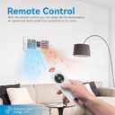Room to Room Fan with Remote Control, 300CFM Through Wall Vent Fan with Temperature Control, 5-Speed Circulating Ventilation, for Kitchen, Laundry, Hardwired, RTR300-CV
