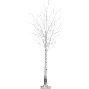 Nearly Natural 7-FT Pre-lit Artificial White Birch Tree with LED Lights, 400 Warm White LEDs for Indoor Home Dcor, Fake Lighted Birch Tree for Winter, Valentine's Day, Easter Decorations