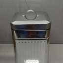 CEROELDA Small Trash Can with Lid-5L/1.3 Gal,Outdoor Dog Poop Garbage Can-Farmhouse Retro Metal Waste Bin w/Step Pedal for Bathroom Bedroom Office-Soft Close-Galvanized Steel