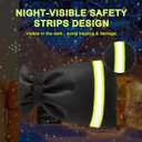 HOZELIN Outdoor Faucet Covers for Winter Freeze Protection 2Pack, 5.9" W x 8.25" H Heavy Duty Waterproof Insulated Spigot Covers for Outside Taps & Hose Bibs, Frost Proof, Easy Install (Black)