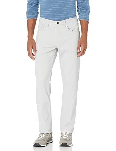 Amazon Essentials Men's Skinny-Fit 5-Pocket Stretch Twill Chino Pants (Previously Goodthreads), Light Grey, 29W x 34L