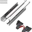 22 Inch 6 Pair Undermount Soft Close Drawer Slides Full Extension Drawer Glides Runners with 3D Locking Device for Frameless Cabinet