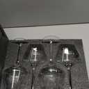 JBHO Set of 4-21 Ounce Hand Blown Italian Style Crystal Burgundy Wine Glasses - Lead-Free Premium Crystal Clear Glass - Gift-Box for any Occasion