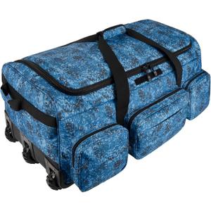 120L 3 Wheel Tactical Rolling Duffle Bag, Heavy Duty Military Deployment Luggage, 900D Waterproof Duffel for Camping Travel Outdoor Sports, Large
