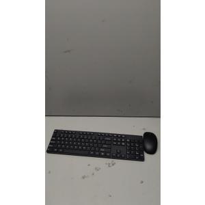 Wireless Keyboard and Mouse Combo, EDJO Silent Full Size Cordless USB Keyboard Mouse, 2.4GHz Lag-Free, Long Battery Life, for Computer, Laptop, PC, Chromebook, Windows (Black, 1 Pack)