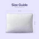 Mellow Flex Adjustable Memory Foam Pillow Customizable Loft & Firmness, Shredded Foam Bed Pillow with Extra Fill, Cooling Breathable Cover, Neck Support for Side & Back Sleepers (White, Standard)