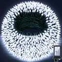 240FT 750LED Christmas Lights,12 Modes Cool White Outdoor String Lights with Timer & Dimmable, Waterproof Green Wire Christmas String Lights for Indoor Tree Xmas Patio Fence Wedding Party Decor