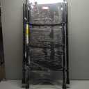 HBTower Step Ladder, Folding Step Stool with Wide Anti-Slip Pedal, Sturdy Steel Ladder, Convenient Handrail, Lightweight, Portable Steel Step Stool (Black) 3 Step Ladder