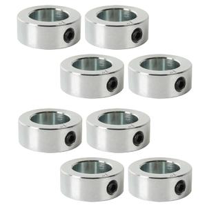 TonGass 8-Pack Zinc Plated Carbon Steel 1" Bore Shaft Collars Set, Screw Style Bore Shaft Collars with 1" Bore Size, 1-5/8" Outer Diameter, and 5/8" Width, Suitable for Automotive and Industrial Use