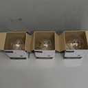 (3Pack) G25 Globe Light Bulbs – 25W Incandescent, 2700K Soft White, E26 Base, Dimmable – Crystal Clear Vanity Bulbs for Bathroom, Mirror, Pendant Fixtures