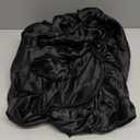 CozyLux Satin Fitted Sheet Twin Size, Black Silky Satin Bed Fitted Sheet Only with Silky Microfiber, Deep Pocket, Single Bottom Sheet Sold Separately, Breathable, Smooth and Soft