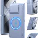 TONGATE Magnetic for Pixel 10 Pro Fold Case with Glass Screen Protector, [Compatible with MagSafe] [with Camera Cover & Hinge Protection] Full-Body Rugged Stand Case for Google 10 Pro Fold, Moonstone