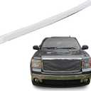 ECOTRIC Truck Hood Molding Trim Moulding Compatible with 2007-2013 GMC Sierra 1500 2500HD 3500HD Replace for GM1235109 10385156 (Without Chrome Grille)