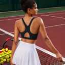 RUNNING GIRL Sports Bras for Women High Support,Racerback Molded Cup Sports Bra with Sewn in Pads (Pink, XXL)