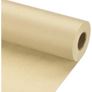 PATIKIL Wrapping Paper, 15" x 800"(66') 70 GSM Craft Paper Roll Kraft Packing Paper for Poster Bulletin Board, Gift Wrapping, Brown