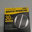 Navona 30Ft x 1 Inch Hook and Loop Strips with Adhesive  2 Rolls Heavy Duty Hook and Loop Tape with Backing for Home, Office, School, and Crafting Projects, Black