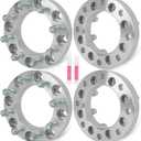 SCITOO 4Pcs 8x180 Wheel Adapters 1.5 inch Wheel Spacer Adapters with 14x1.5 Studs fit for Chevy Silverado 2500 2011-2018 Silverado 2500 HD 2011-2023 Silverado 3500 HD 2011-2023 130mm Hub Bore 8 Lug
