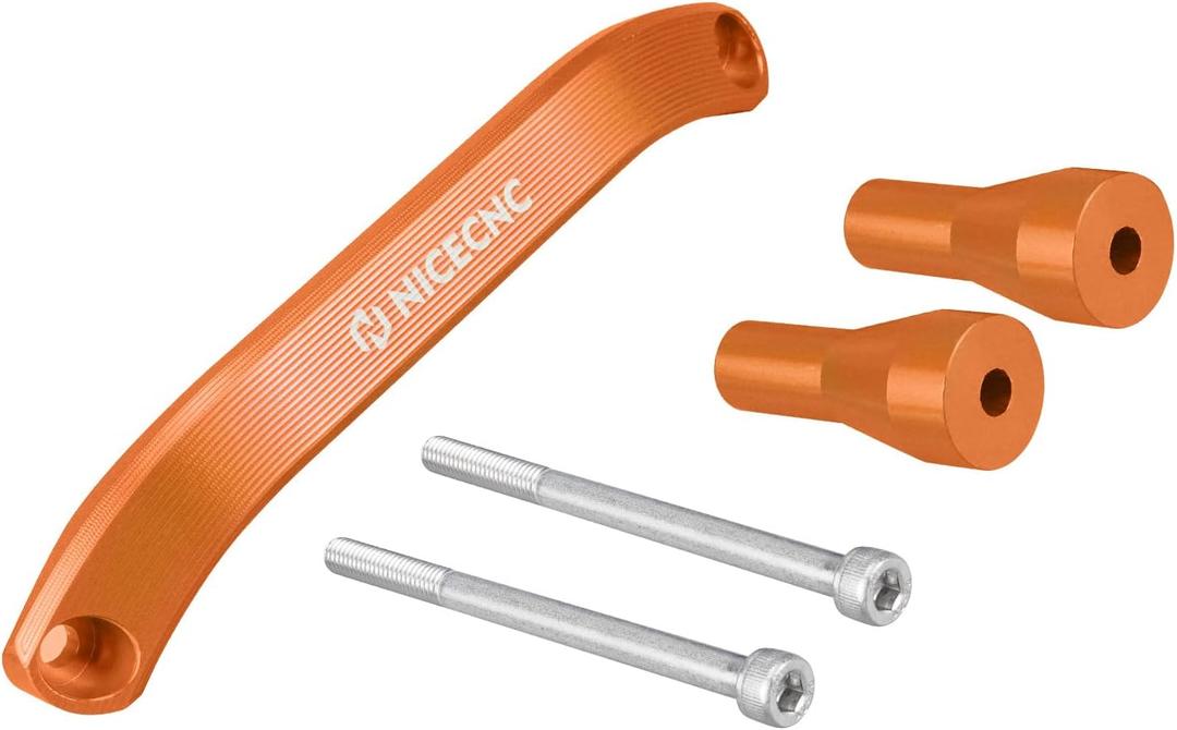 NICECNC Grab Handle Billet Aluminum Motorcycle Rear Handle Compatible with KTM 150-500 XCW/XCW TPI/EXC TPI/EXC TPI SIX Days/EXC-F/EXC-F SIX Days 2020-2023 125-450 SX/SXF/XC/XCF 2019-2022, Orange