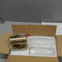 Bathroom Light Fixtures, 2-Light Vanity Lights for Mirror with Milk Glass Shade, Brushed Gold Wall Sconces Up and Down Wall Lamp for Bathroom Bedroom Hallway, VL834-BG-ML 