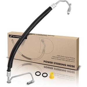 A-Premium Power Steering Pressure Hose Line Assembly Compatible with Chevrolet Silverado 1500 HD Classic, Avalanche 2500 & GMC & Hummer, 5.3L 5.7L 6.0L 6.6L 8.1L, with O-ring, Hydroboost To Gear