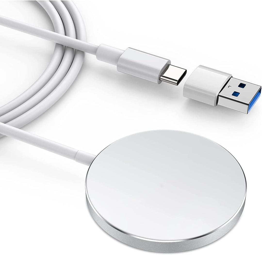 TOZO 2025 Upgraded W6 Wireless Magnetic Charger, 15W Max Fast Wireless Charging Pad Compatible with iPhone 16/16 Plus/16 Pro Max /15/14/13/SE/12 Series, Samsung Galaxy S24/S23/S22 Series (White)