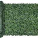 Bybeton Grass Wall Panels, 40"x120" Artificial Ivy Privacy Fence Screen for Balcony & Patio, Lush Greenery Backdrop Wall, UV-Protected Boxwood Panels for Outdoor Hedge Wall, Odorless Grass Wall Decor